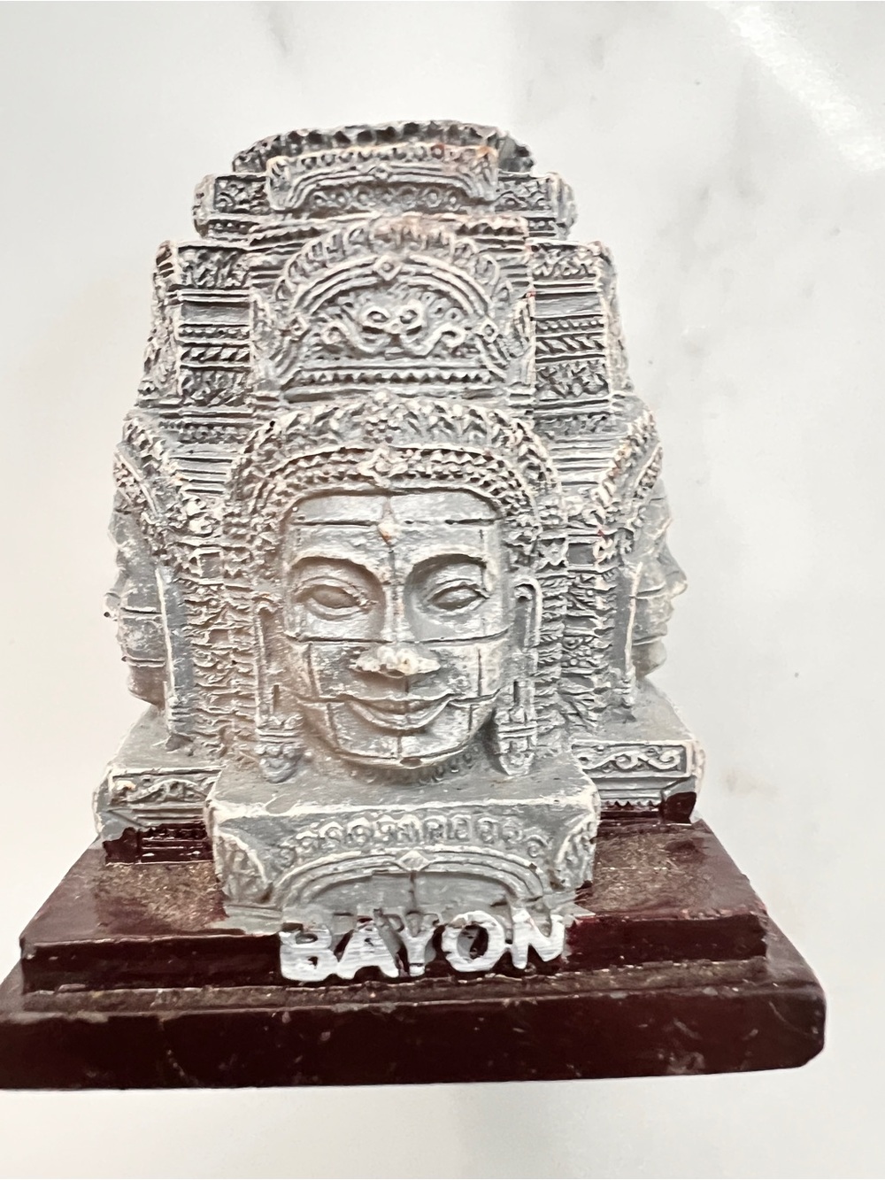 3D Bayon Temple Angkor Wat Cambodia Zen statute Resin 2.5" 4-Face Buddha